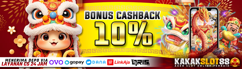 BONUS CASHBACK 10 % BOLA & SABUNG AYAM