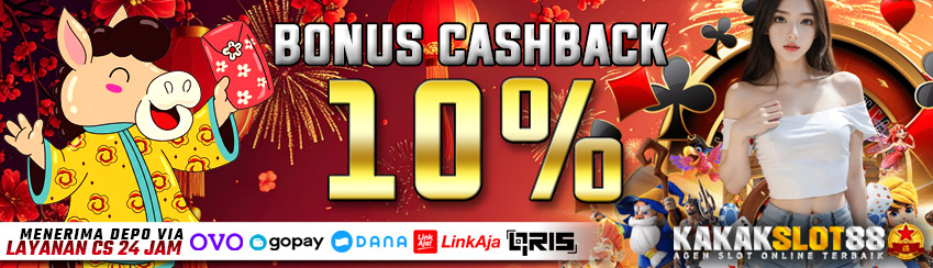 BONUS CASHBACK 10 % BOLA & SABUNG AYAM